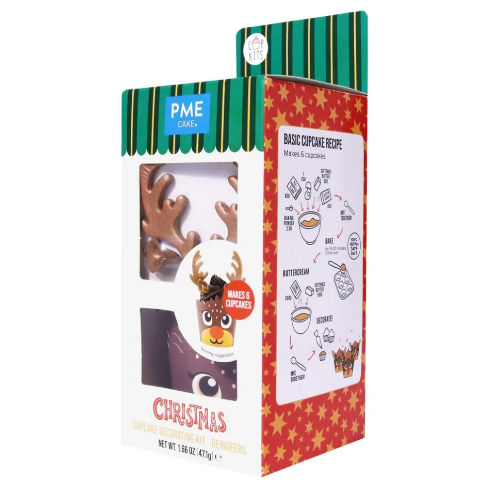 PME Sukkefigurer Rensdyr Cupcake Kit