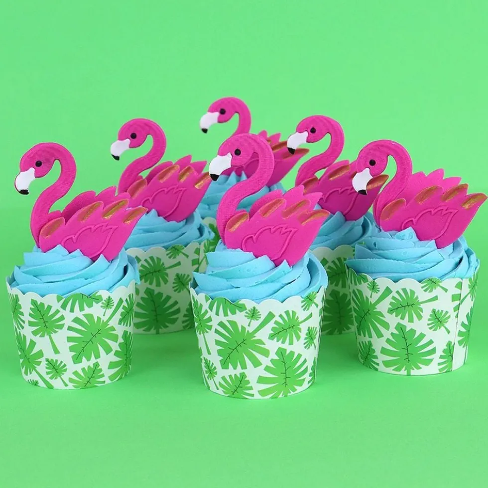 PME Sukkerfigurer Flamingo Cupcakesæt