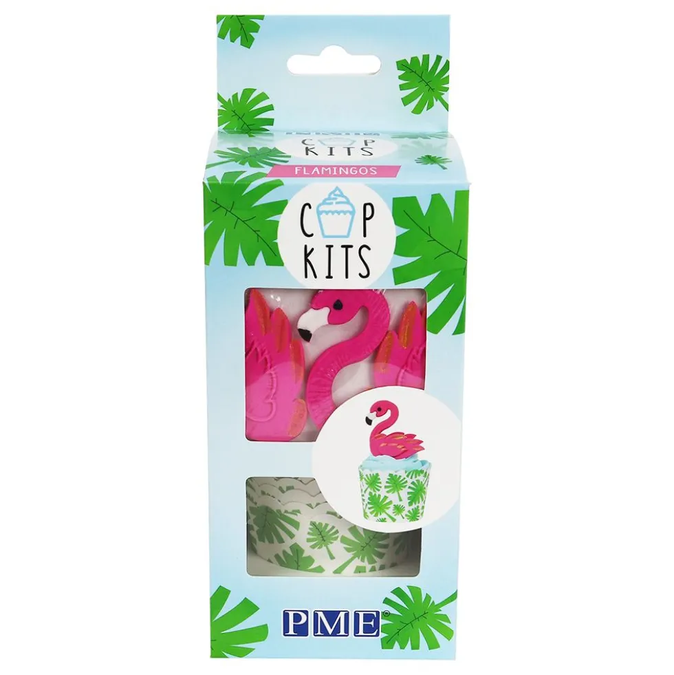 PME Sukkerfigurer Flamingo Cupcakesæt