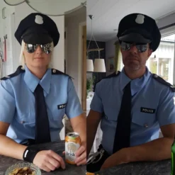 Politimand Klassisk Kostume