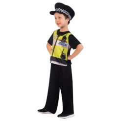 Politimand med Vest Børnekostume