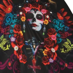 Poncho med Hætte Day of the Dead