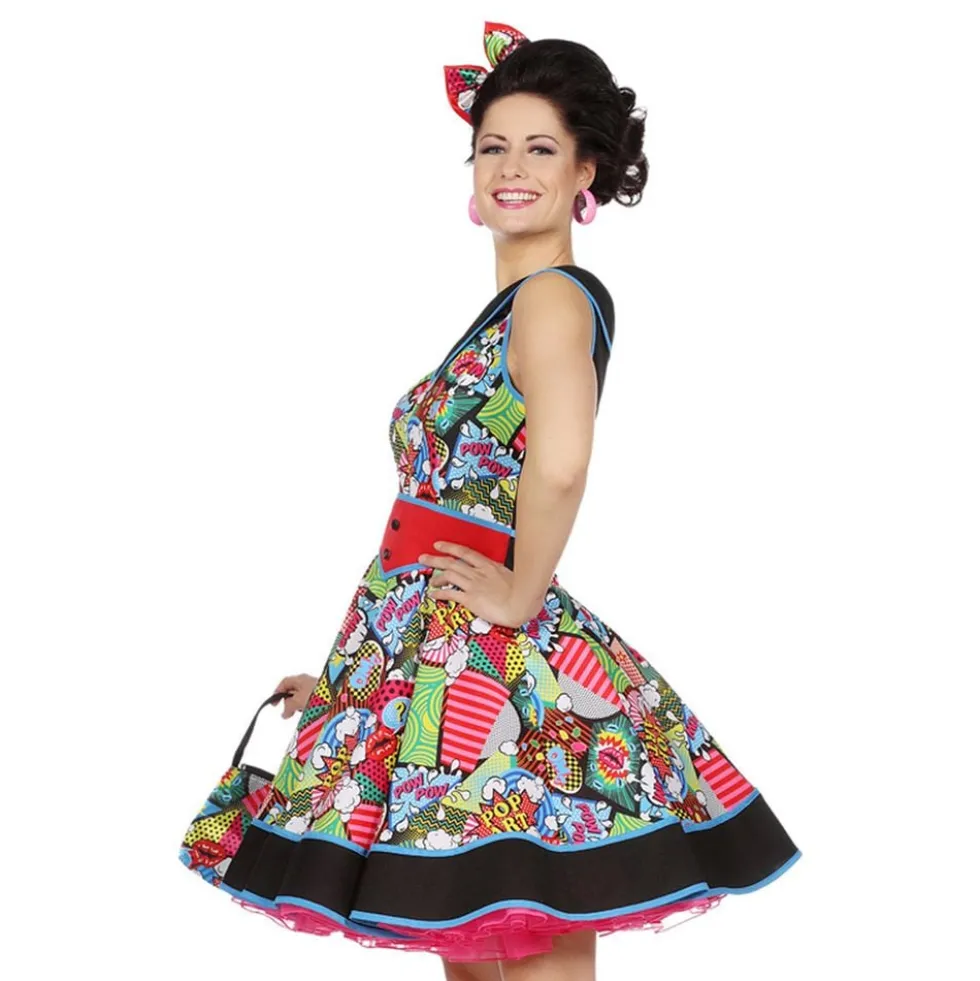 Pop-Art Kjole Kostume