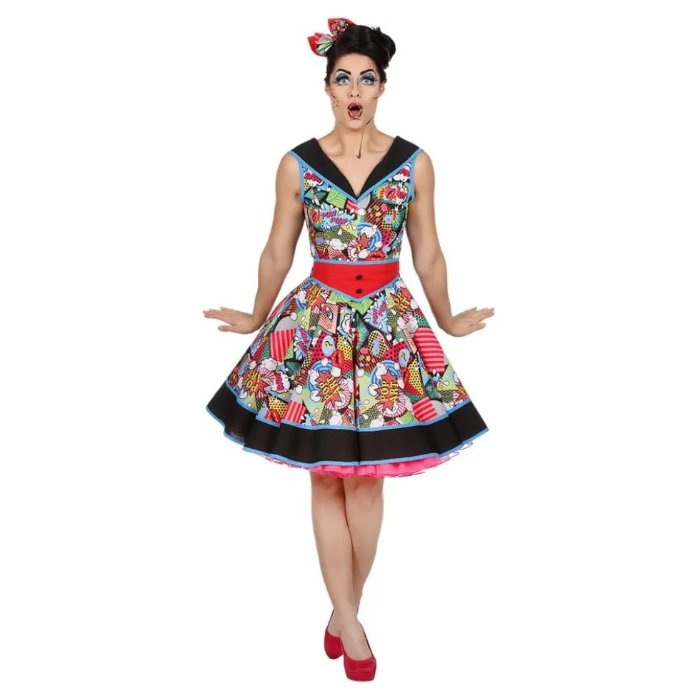 Pop-Art Kjole Kostume