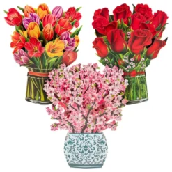 Pop Up-Kort Blomster