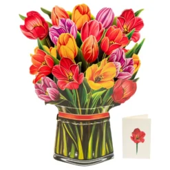 Pop Up-Kort Blomster