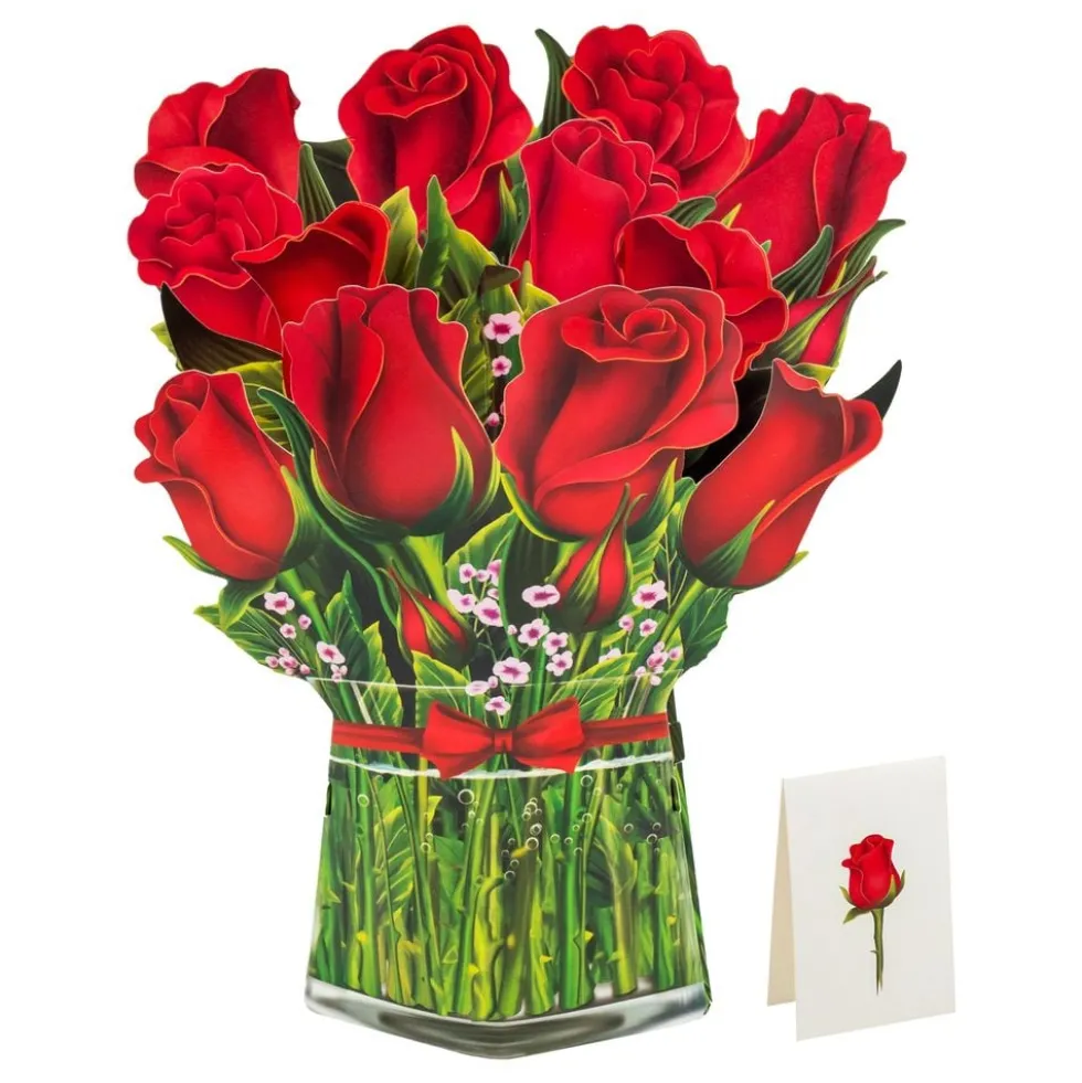 Pop Up-Kort Blomster