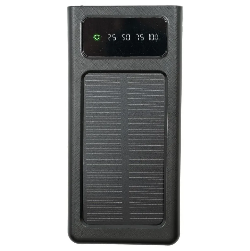 Powerbank med Solcelleoplader