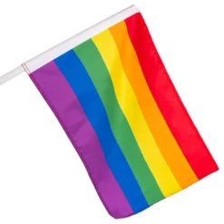 Pride Facadeflag med Stang