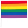 Prideflag på Pind