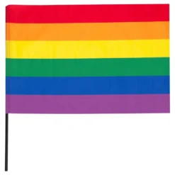 Prideflag på Pind