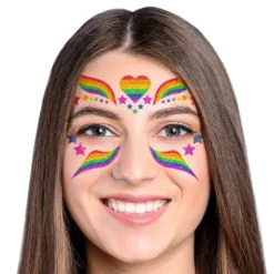 Pride Glitter Selvklæbende Makeup