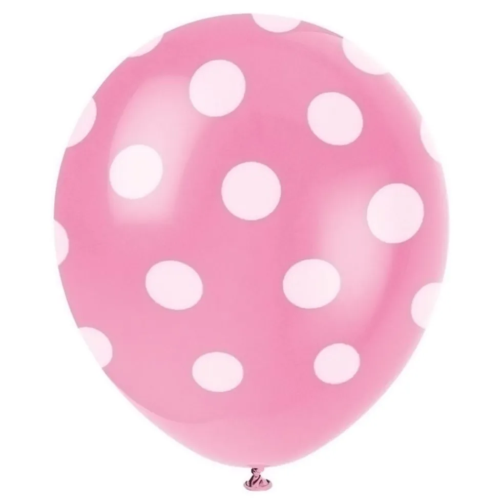 Prikkede Balloner Lyserøde