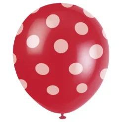 Prikkede Balloner Røde