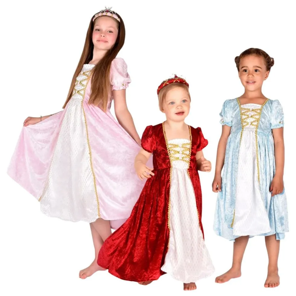 Prinsessekjole Fløjlsrød Børn