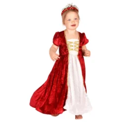 Prinsessekjole Fløjlsrød Børn