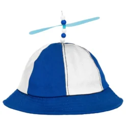 Propelhat Blå/Hvid