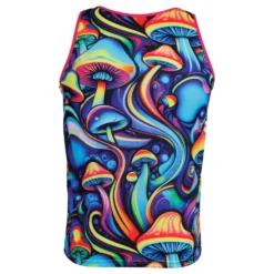 Psychedelic Mushroom tanktop til herrer