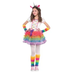 Rainbow Enhjørning Børnekostume