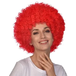 Rød afroparyk