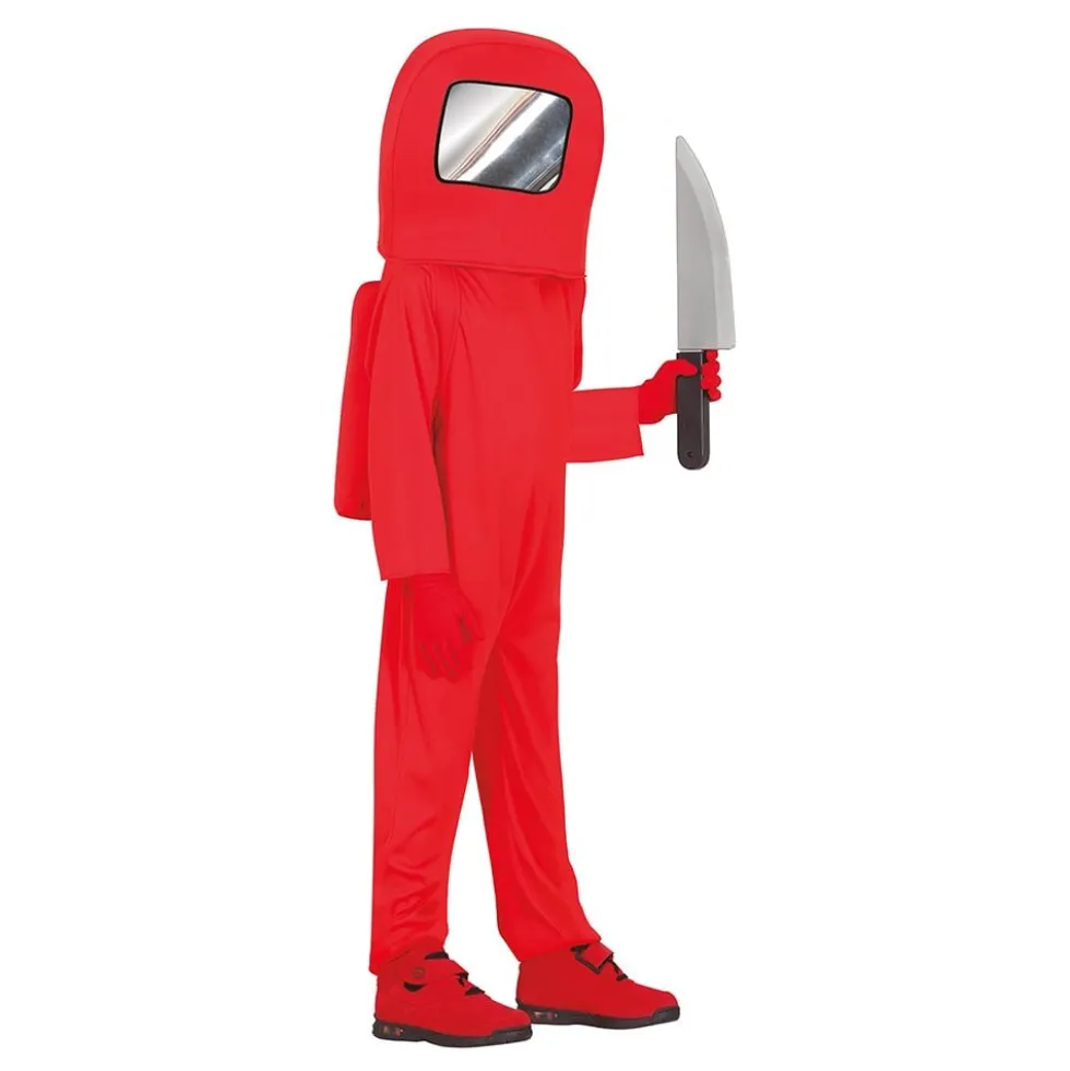 Rød Astronaut Børnekostume