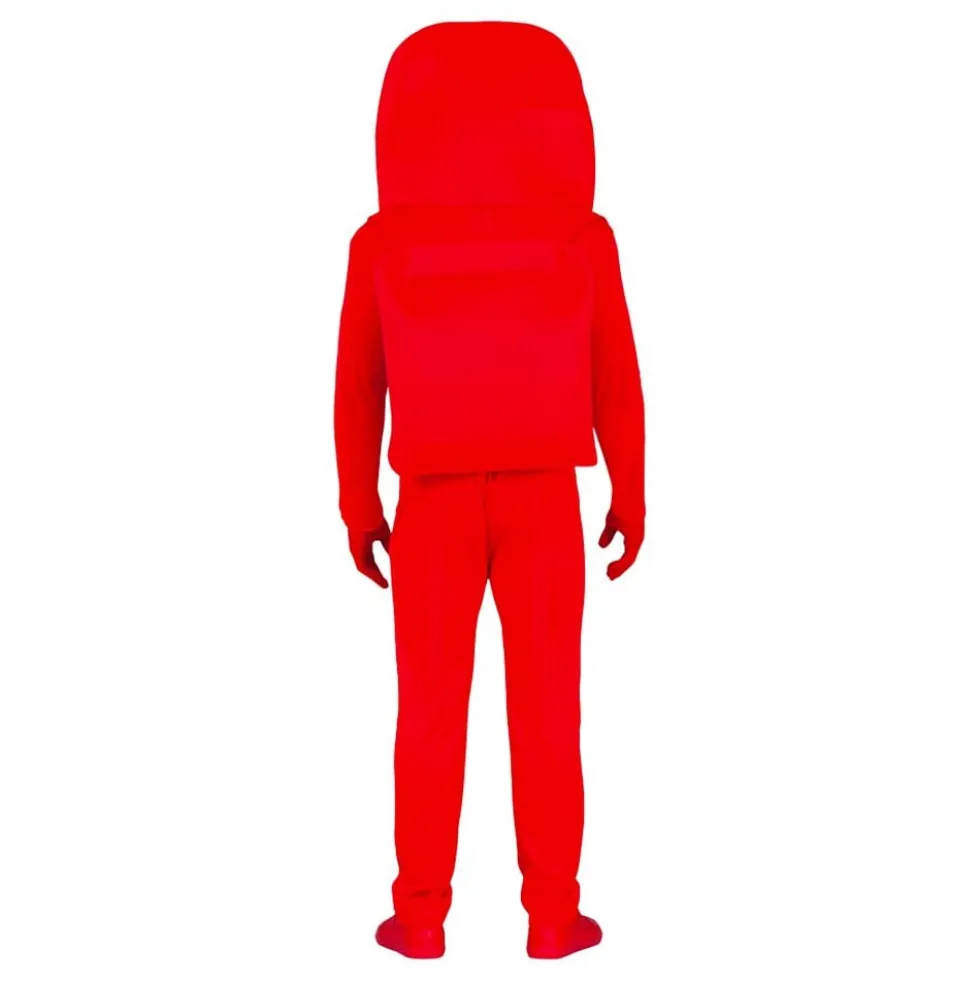 Rød Astronaut Teen Kostume