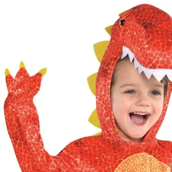 Rød Dinosaur Børnekostume