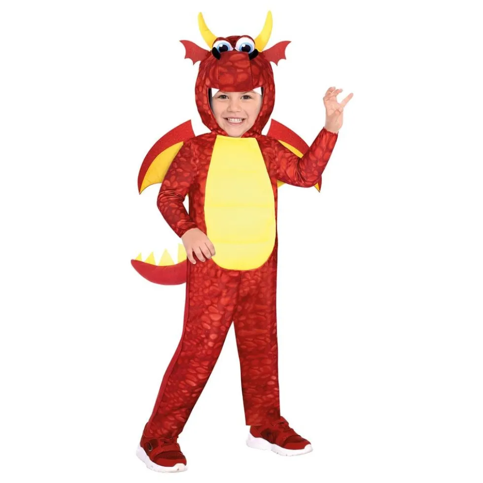 Rød Drage Børnekostume