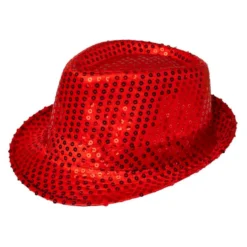 Rød Paillethat