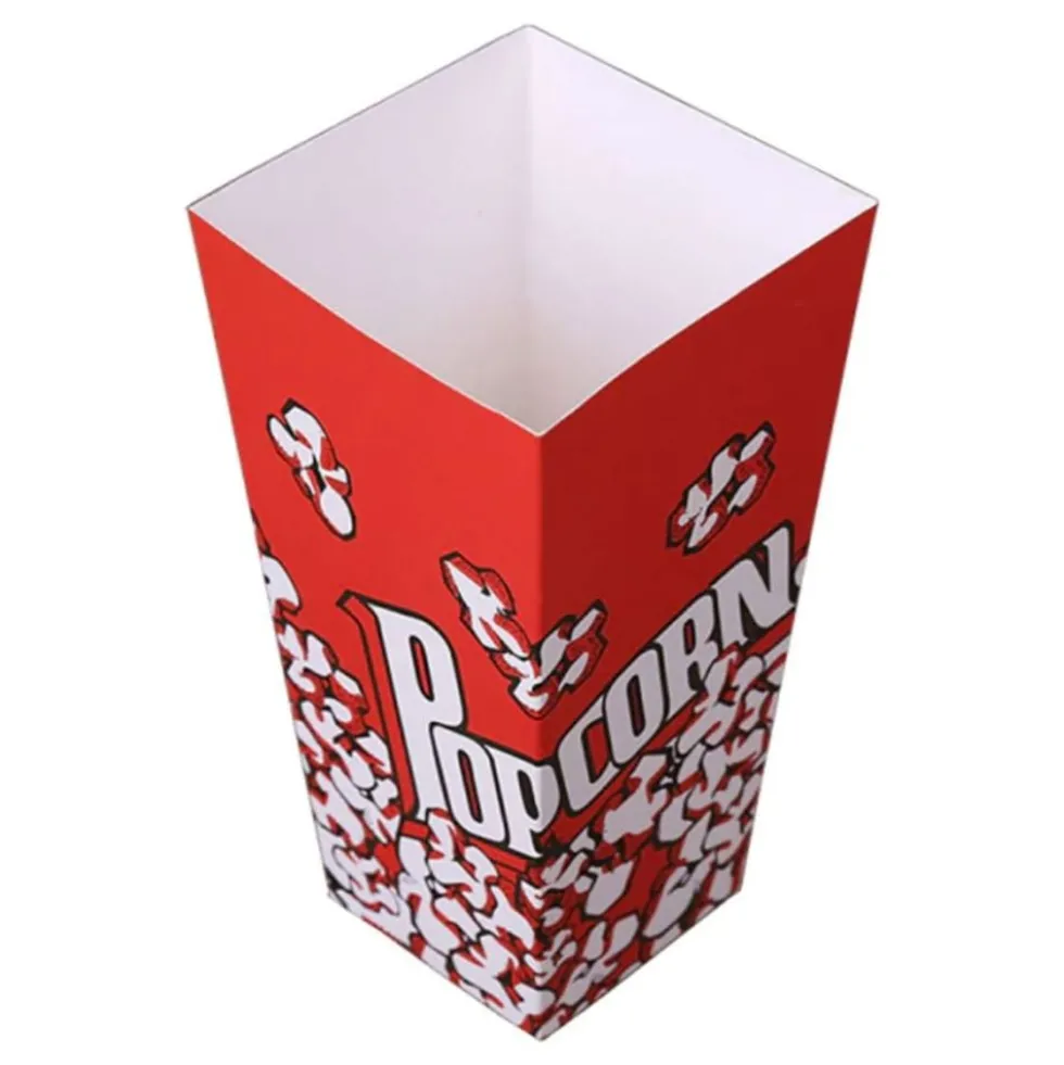 Rød popcornbæger