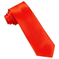Rødt Satin Slips