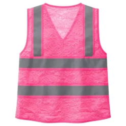 Refleksvest i blonde neonpink