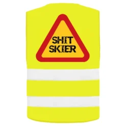 Refleksvest Shit Skier Neongul