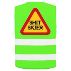 Refleksvest Shit Skier Neongrøn