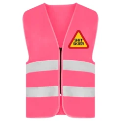 Refleksvest Shit Skier Neonlyserød