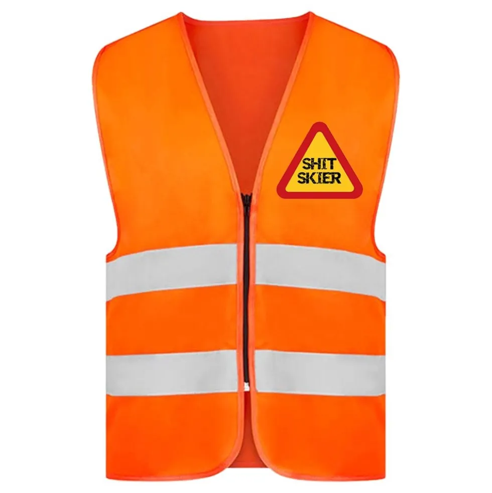 Refleksvest Shit Skier Neonorange