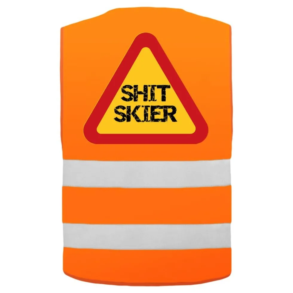 Refleksvest Shit Skier Neonorange