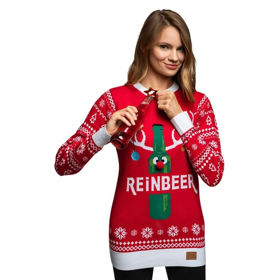 Reinbeer Rød LED Juletrøje