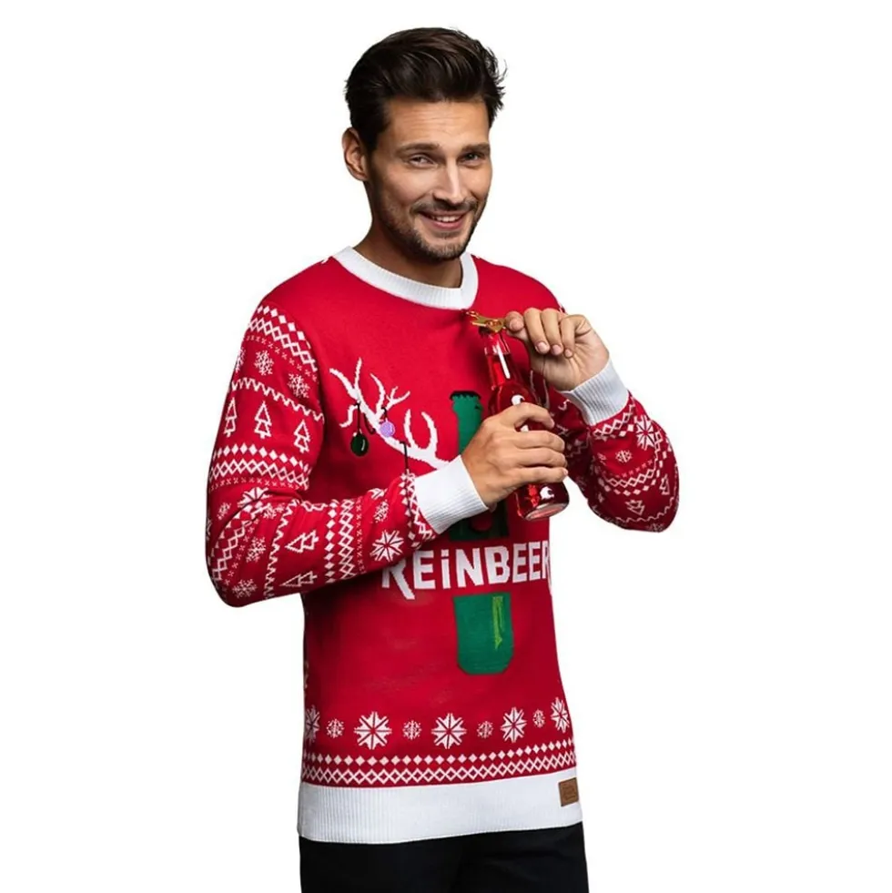 Reinbeer Rød LED Juletrøje
