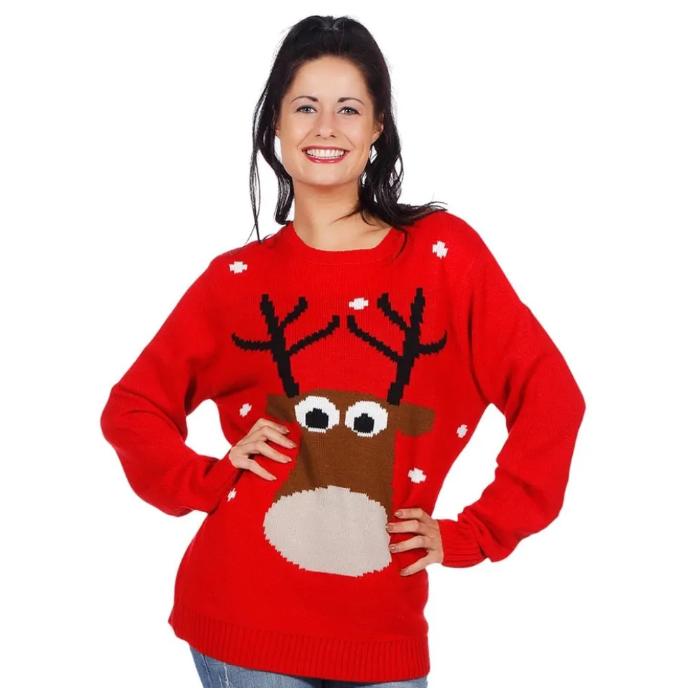 Ren Rød Juletrøje