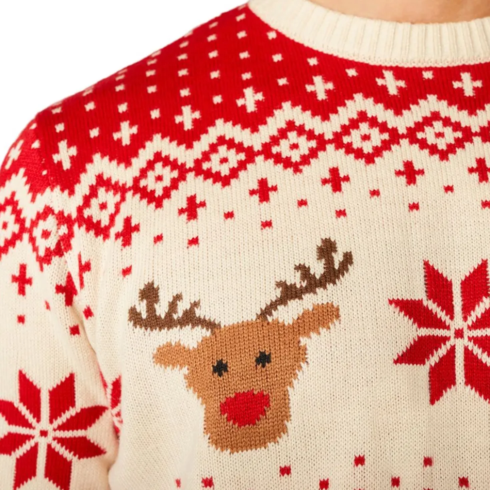 Retro Rensdyr Juletrøje