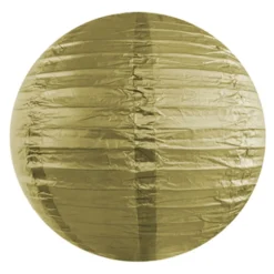 Rispapirlampe Guld