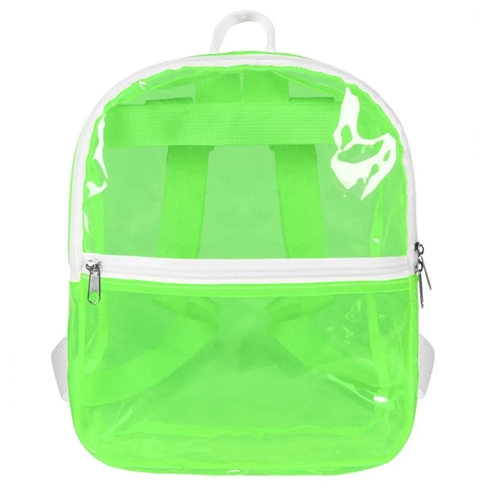 Rygsæk Transparent Neongrøn