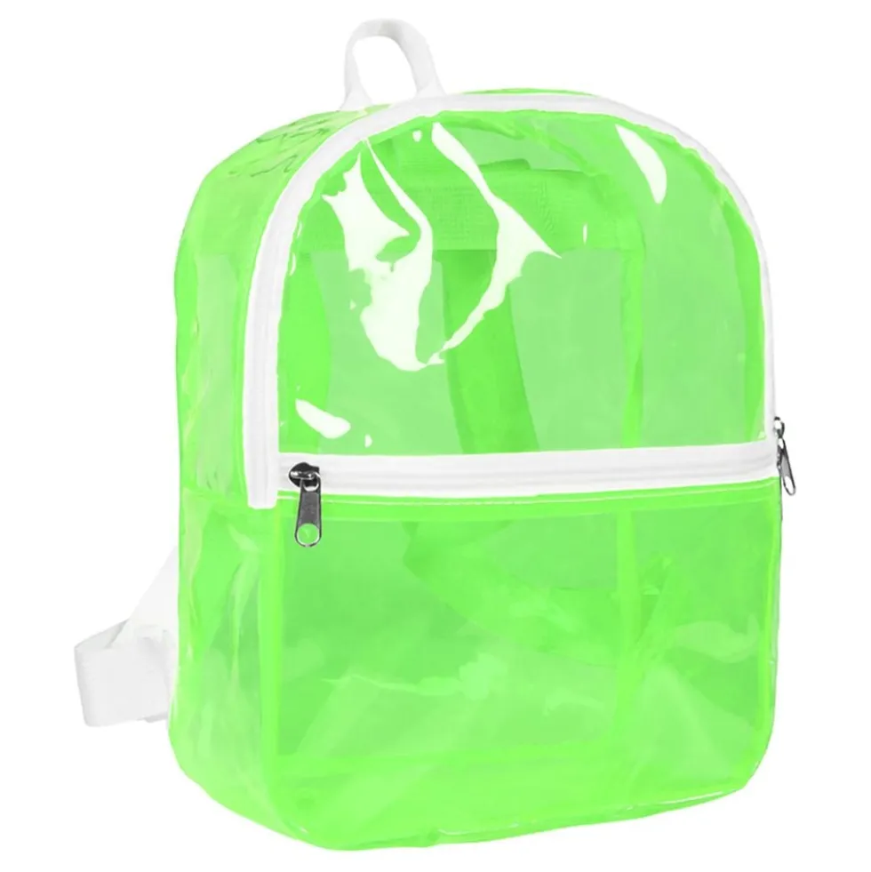 Rygsæk Transparent Neongrøn