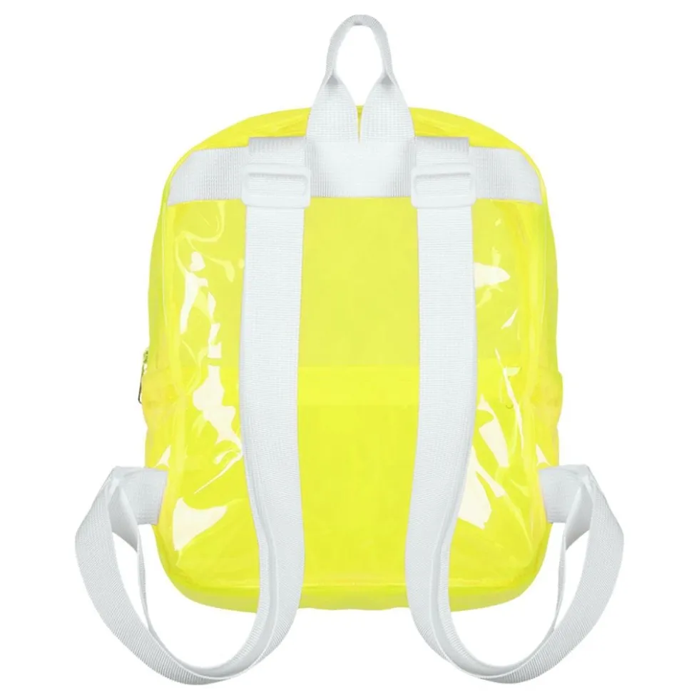 Rygsæk Transparent Neongul