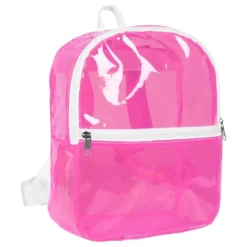 Rygsæk Transparent Neonpink