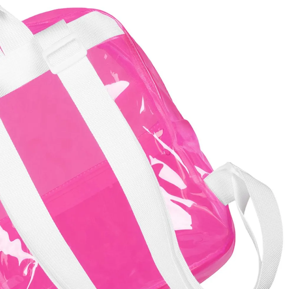 Rygsæk Transparent Neonpink