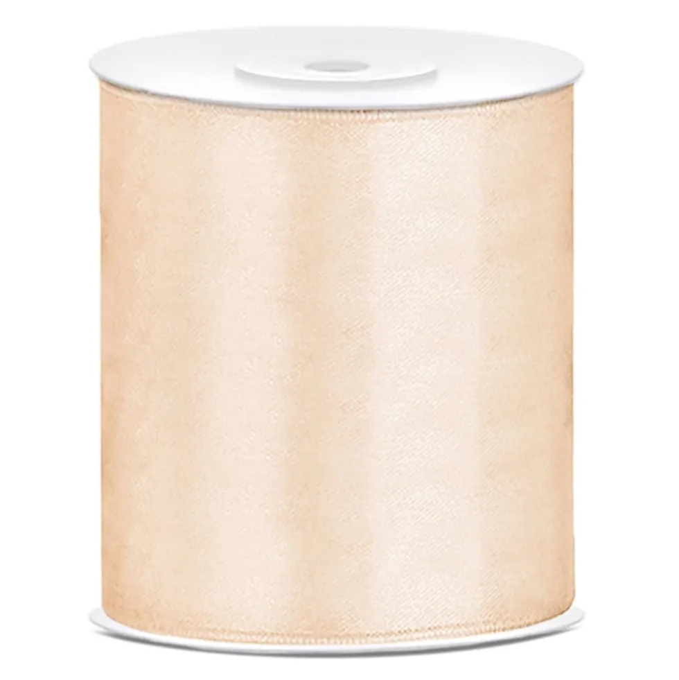 Satinbånd Cream