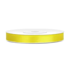 Satinbånd Gul
