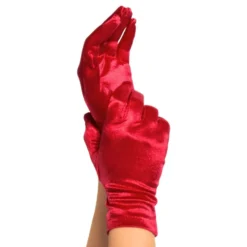 Satinhandsker Rød Deluxe